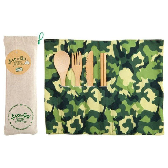 Camo Eco-to-Go Bamboo Cutlery Set