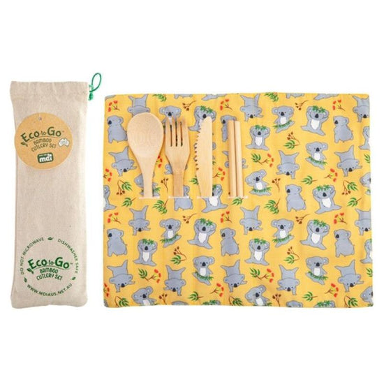 Koala Eco-to-Go Bamboo Cutlery Set