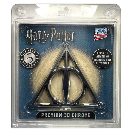 Fan Emblems Harry Potter - Deathly Hallows 3D Decal (Chrome)