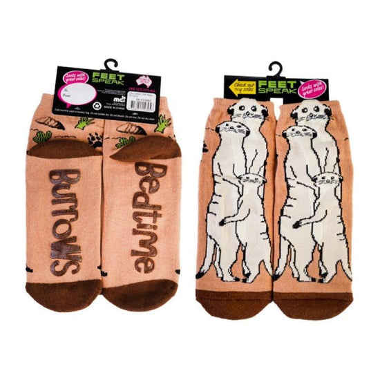 Feet Speak Socks Meerkat