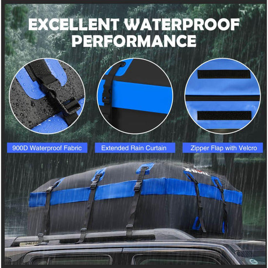 X-BULL Car Roof Cargo Bag Rooftop Cargo Carrier 100% Waterproof Top Luggage Bag for All Vehicles