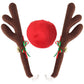 Reindeer Car Antlers and Nose Decoration Set Xmas Jingle Bells 20 sets