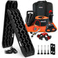 X-BULL 4WD Recovery Kit Recovery Tracks Gen 3.0 Black Mounting Pins Snatch Strap Off Road 4X4