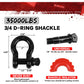 X-BULL 4WD Winch Recovery Kit 12Pcs Recovery Tracks Snatch Strap Soft Shackles Recovery Ring