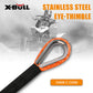 X-BULL Dyneema Synthetic Rope Winch Cable SK75 5.5MM x 13M Car Tow Recovery Strap