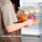 GOMINIMO 10 Pack Clear Stackable Fridge Organiser Bins with Lids (Transparent)