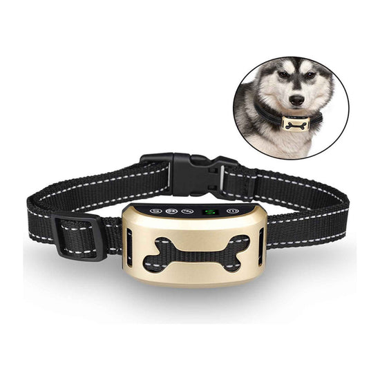 Dog Bark Collar - Sound and Vibration Automatic USB Rechargeable Training Device