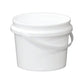 Bulk 10x 5L Plastic Buckets + Lids - Empty White With Handle - Large Food Pail