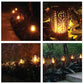 51 LED Bulbs Torch Solar Garden Outdoor Flame Dancing Flickering Light Auto Lamp