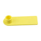 100x Cattle Ear Tags 5x2cm Set - Mini Yellow Blank Pig Goat Livestock Label