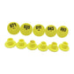 1-100 Cattle Number Ear Tags Set - Round Yellow Pig Sheep Goat Livestock Label