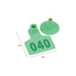 1-100 Cattle Number Ear Tags Set - Green Pig Sheep Goat Livestock Label