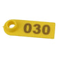 1-100 Cattle Number Ear Tag 5x2cm Set - Yellow Small Pig Sheep Livestock Label