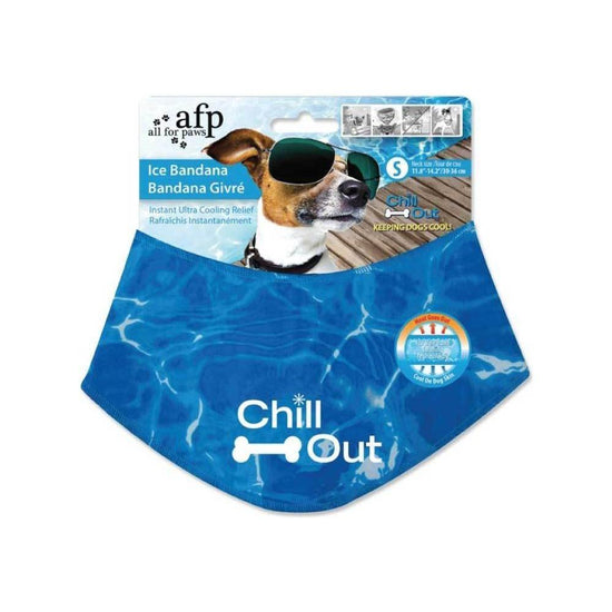 S - Dog Cooling Bandana Ice Neck Collar AFP Chill Out Pet Cool Scarf Cold Small