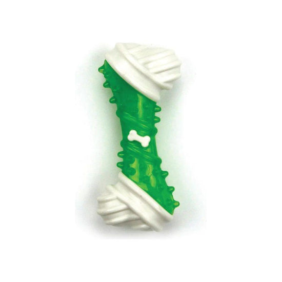 Dog Chew Bone - Green Chicken Flavour Taste - Puppy Dental Teething Gum Toy AFP