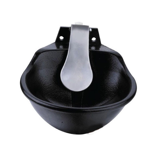 25cm Cattle Drinking Bowl - Iron Cast Mounted Automatic Water Cow Horse Trough