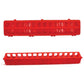 50cm Long Poultry Feeder Chicken Feeding Trough Red Plastic Flip Top Container