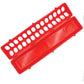 50cm Long Poultry Feeder Chicken Feeding Trough Red Plastic Flip Top Container