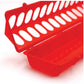50cm Long Poultry Feeder Chicken Feeding Trough Red Plastic Flip Top Container