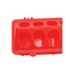 50cm Long Poultry Feeder Chicken Feeding Trough Red Plastic Flip Top Container
