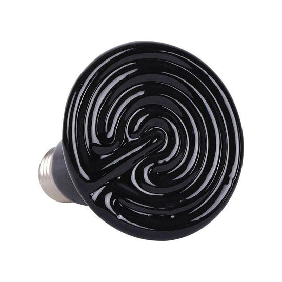 75W Pet Ceramic Heat Lamp - Infrared Heat Emitter Reptile Snake Lizard Chicken