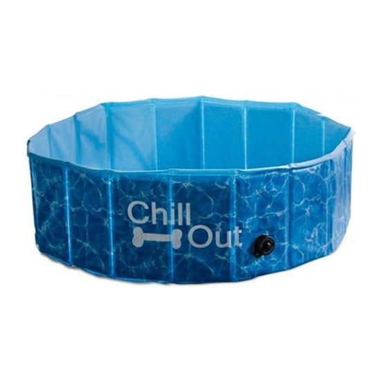 S Dog Swimming Pool - Chill Out Plastic Pet Puppy Bath Splash Fun All For Paws