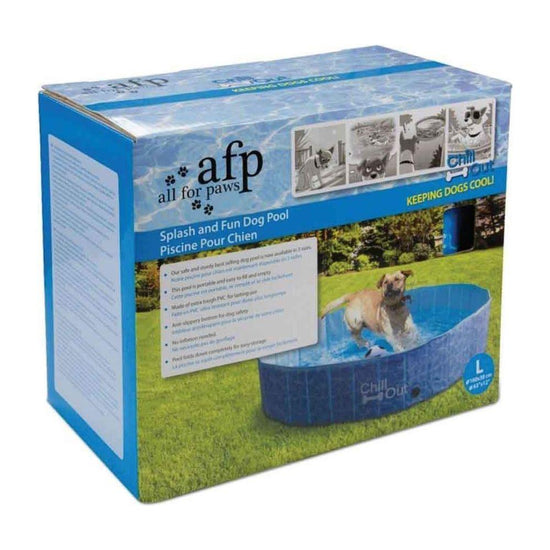 L Dog Swimming Pool Pet Chill Out Plastic Puppy Bath Splash Fun All For Paws