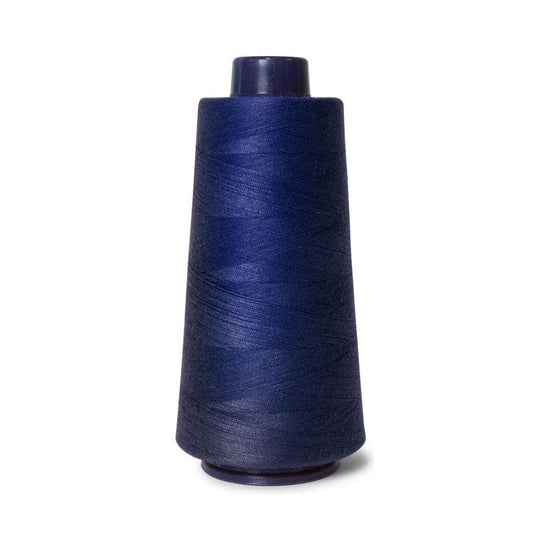 1x Navy Sewing Overlocker Thread - 2000m Hemline Polyester Overlocking Spools