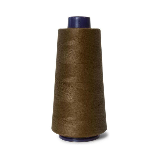 1x Brown Sewing Overlocker Thread - 2000m Hemline Polyester Overlocking Spools
