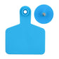 100x Cattle Ear Tags 6x7.5cm Set - Medium Blue Blank Cow Sheep Livestock Label