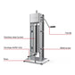 7L Manual Vertical Sausage Filler - Stainless Stuffer Meat Press Machine