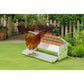 11L Automatic Chook Chicken Feeder Poultry Auto Treadle Aluminium Metal Feeders