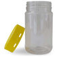 10x 500g Plastic Honey Jars + Lids - Round Clear Food Grade Packaging Containers