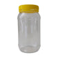 10x 1Kg Plastic Honey Jars + Lids - Round Clear Food Grade Packaging Containers