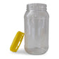 10x 1Kg Plastic Honey Jars + Lids - Round Clear Food Grade Packaging Containers