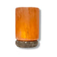 USB Himalayan Salt Lamp - Cylinder Carved Shape Pink Crystal Rock LED Light