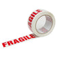 6x Fragile Packing Tape 48mmx75m Long Rolls Red White Packaging Adhesive Label