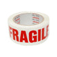 6x Fragile Packing Tape 48mmx75m Long Rolls Red White Packaging Adhesive Label