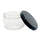 10x 300ml Flint Glass Jars + Twist Lids - Round Food Cosmetic Packing Containers