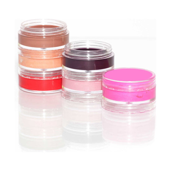 10x 3ml Lip Balm Containers Jars + Lids - Small Cosmetic Cream Sample Pot