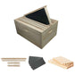 10x Wood Frames Plastic Foundations Unassembled Deep Hive Brood Frame Beekeeping