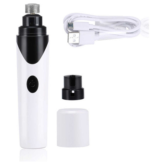 Pet Nail Grinder Dog Cat Electric Trimmer Rechargeable Clipper Claw Filer N8