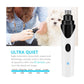 Pet Nail Grinder Dog Cat Electric Trimmer Rechargeable Clipper Claw Filer N8