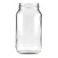 12x 750ml Flint Glass Jars + Twist Lids - Round Food Storage Preserving Jar