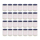 28x 250ml Flint Glass Jars +  Twist Lids - Round Food Storage Small Spices