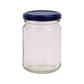 28x 250ml Flint Glass Jars +  Twist Lids - Round Food Storage Small Spices