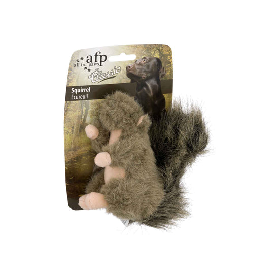 Dog Plush Toy - Squirrel Squeaky Interactive Small Life Like Pet Puppy Play
