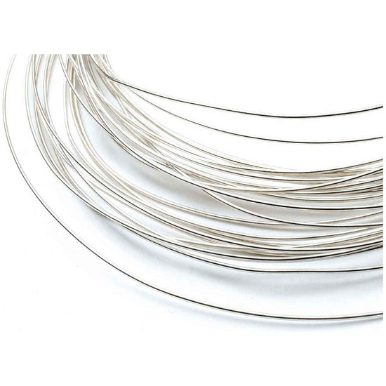 1m Sterling Silver 0.3mm - Medium Round Wire Rod 28 Gauge Fine Jewellery