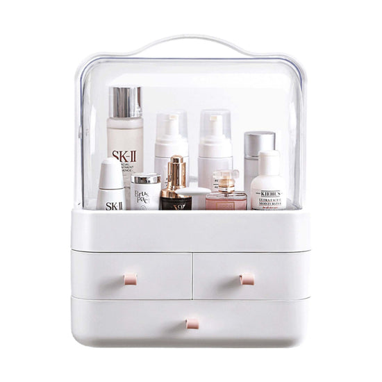 Makeup Organiser Storage Box - Cosmetic Jewellery Vanity Portable Display Case