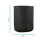 6 Pck 1 Gallon Fabric Flower Pots 3.8L Garden Planter Bags Black Felt Root Pouch